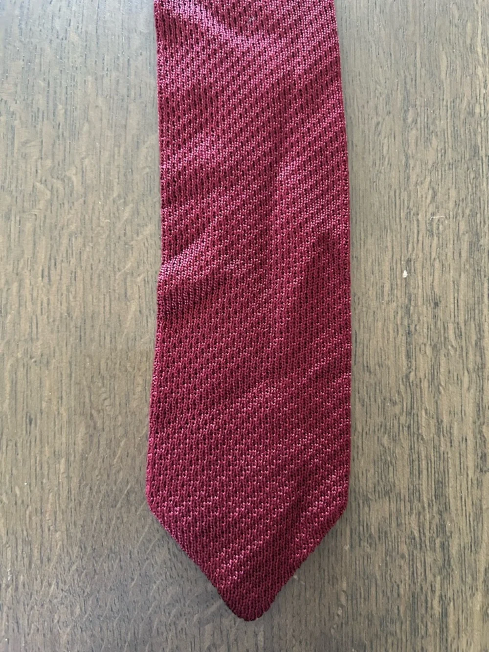 Coach men’s knit maroon wine necktie tie